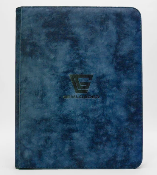 Gemloader - [BLUE] Premium 3''X4'' toploader fit collector's binder [216 pockets 3X3]