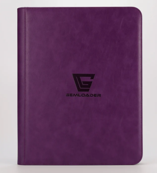 Gemloader - [PURPLE] Premium 3''X4'' toploader fit collector's binder [216 pockets 3X3]
