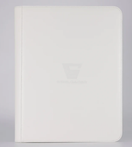 Gemloader - [WHITE] Premium 3''X4'' toploader fit collector's binder [216 pockets 3X3]
