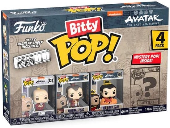 Funko Bitty Pop! - Iroh, Admiral Zhao & Fire Lord Ozai Avatar the Last Airbender