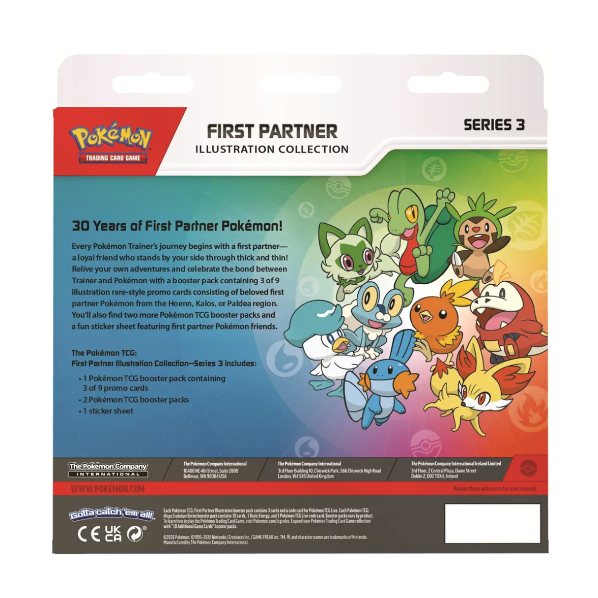 Pokémon - First Partner Illustration Collection - Series 3