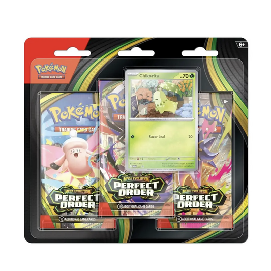 Pokémon - Perfect Order 3 Pack Blister Chikorita