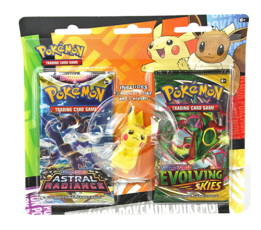 Pokémon - Back to School Eraser Blister Set