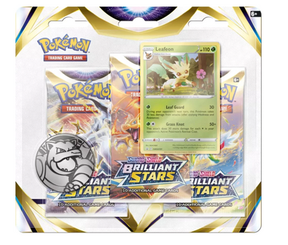 Pokémon - Brilliant Stars 3 Pack Blister